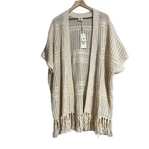 Good Hart Matilda Jane Mayfield Fringe Oversized Sweater Small NWT